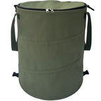 QJXX Pop up Camping Trash can with lid, 24 Gallon Collapsible Garden can