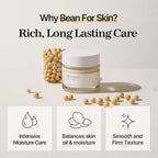 mixsoon Bean Cream-Deep Moisturizer Face Cream, Hydrating and Smoothing for Face, Fermented Soybean Extract, Lightweight Non-Sticky Finish 65ml / 2.19 fl.oz. Korean Glass Skin Care
