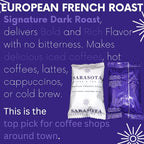 Sarasota Coffee Ground Packets | Gift Set Assorted Variety Sampler Packs | Medium, Colombian, & Dark Roast | Gourmet Low Acid Mold Free Individual Pouches for 12 Cup Coffee Maker | 2 Oz Bags, 12 Count