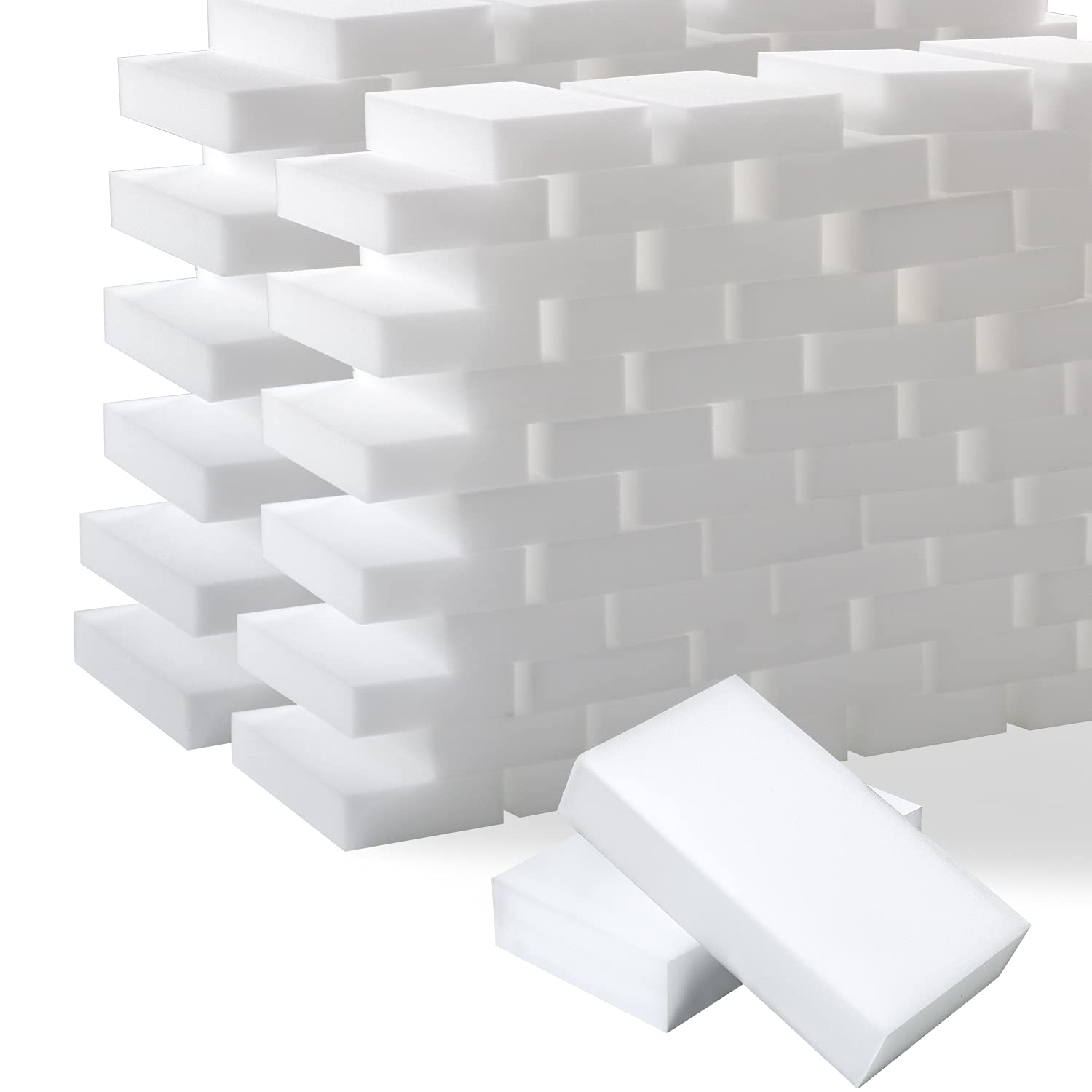 100 Pack Magic Cleaning Sponges Eraser, Multi-Functional Melamine Sponge Foam Cleaning Pads for Household Kitchen Bathroom Furniture Bathtub Sink Cleaning Kitchen Dish Sponge, 10x6x2cm