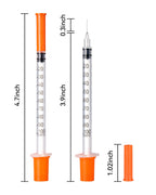 NITYLNRE Disposable Syringe, Individual Wrapped, 30PACK