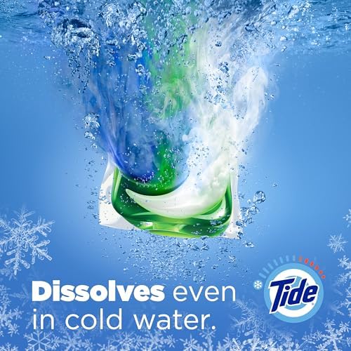 Tide PODS Liquid Laundry Detergent Soap Pacs HE Compatible 76 Count Powerful 3-in-1 Clean in one Step Clean Breeze Scent