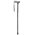 FSA/HSA Eligible, Vaunn Medical Easy Grip Height Adjustable Folding Cane/Walking Stick with Strap/Pouch- Compact, Portable, and Safe Walking Assistant- Non-Slip Grip Handle- Men, Women, Elderly