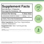 Lumbrokinase Enzymes Supplement - 120 Capsules (Max Activity 10,000 FU/Gram) 150mg per Serving (No Fillers, Non-GMO, Gluten Free) for Cardiovascular and Blood Circulation Support by Double Wood