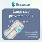 Because Premium Guards for Men - 20 Count Pack of Discreet, Individually Wrapped Bladder Protectors - Complete Absorbency, Fast-Locking, Odor Control - Comfort Fit, 2 Cups of Absorbency