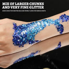 Teenitor 24 Colors Face Glitter Body Glitter Gel, Hair Glitter Gel, Glitter for Halloween Makeup, Face Makeup Glitter Gel for Face, Body, Hair