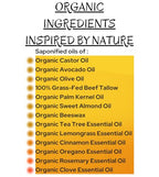 Sample Pack- Sweet Orange/Rosemary - Black Belt Defense - Tea Tree - Grass-Fed Beef Tallow and Organic Oils - Scented with Organic Essential Oils - Artisanal Bar Soap - 3 Pack - Each Bar Unique-