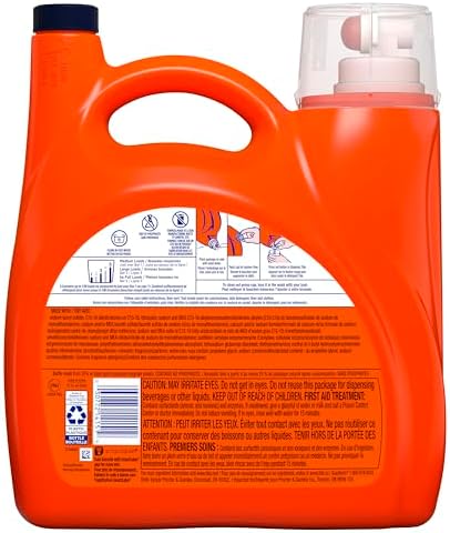 Tide Plus Febreze Freshness HE Turbo Clean Liquid Laundry Detergent, HE Compatible, Spring & Renewal Scent, 106 loads, 149 fl oz