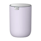 EKO Fandy 0.4 Gal/1.5L Mini Tabletop Trash Bin with Swing-Lid, Desktop Trash Can for Bathroom Countertop, Vanity, Coffee or Office, Small Garbage Bin (Lavender)