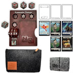 NERD GEAR Commander Essentials Kit - Ultimate Accessory for MTG Commander EDH - MTG Command Zone Tray - Health Counter - Spin Down Dice - Dry Erase Tokens (Chaos Red)