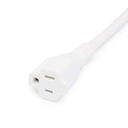 Amazon Basics Extension Cord, 13 Amps, 125V, 20 Foot, White, 2-Pack