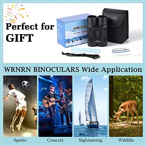 8x21 Mini Lightweight Binoculars, Compact Pocket Binocularsfor Adults Kids, Small Protable Binoculars for Bird Watching Travel Opera Theater Sports Scenery