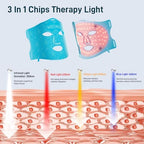 Red Light Therapy Mask for Face: LED Infrared Facial Mask Skincare Device, Beauty Care Tool for Women at Home