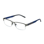 Foster Grant IRONMAN Men's Momentum Rectangular Reading Glasses, GUNMETAL, 2x