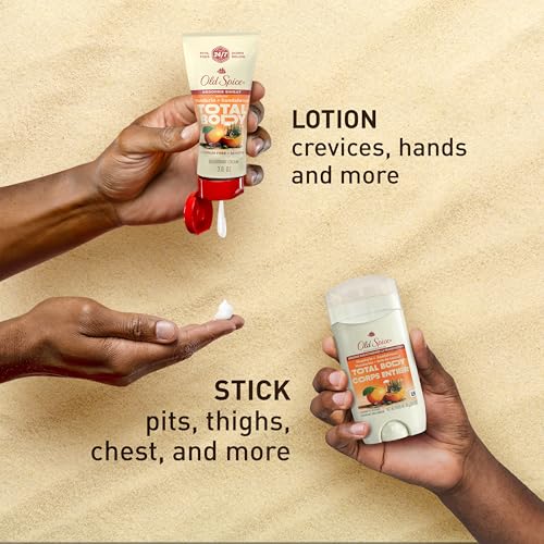 Old Spice Whole Body Deodorant for Men, Total Body Deodorant, Mandarin + Sandalwood, Aluminum Free Deodorant Cream for 24/7 Freshness // Dermatologist Tested Whole Body Deodorant, 3.0 oz