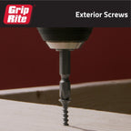 Grip-Rite Exterior Screws - Safe for Use in Treated Lumber - #2 Phillips Bugle Head - Coarse Thread Deck Screws - PrimeGuard Coating - 1lb Box - #9 x 3 - Gray - PTN3S1