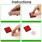 HOWAF Wooden Christmas Stamps for Kids Crafting Card Making, Christmas Stamps Pack with Ink Pad for Children DIY Painting Scrapbooks Christmas Party Bag Fillers Favor Decoration Supplies Xmas