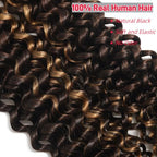 4/30 Human Braiding Hair Water Wave Bulk Human Hair for Braiding No Weft 2 Bundles 100g 24inch 10A Brazilian Virgin Hair Extensions Curly Bulk Human Hair for Boho Braids