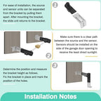 for Genie Garage Door Sensor, Replacement for Genie/Overhead Garage Door Sensor, Compatible with Genie/Overhead Garage Door Opener Made After 1993, Item Includes Two Sensors (Receiving&Sending)