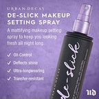 Urban Decay De-Slick Mattifying Makeup Setting Spray for Face, Waterproof, Smudge-proof, Oil & Shine Control, for Oily Combination Skin, Oil-free, Vegan, Cruelty-free
