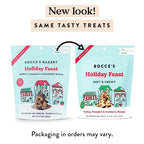 Bocce's Bakery Holiday Feast Recipe Treats for Dogs, Wheat-Free Everyday Dog Treats, Made with Real Ingredients, Baked in The USA, All-Natural Soft & Chewy Cookies, Turkey, Pumpkin & Cranberry, 6 oz