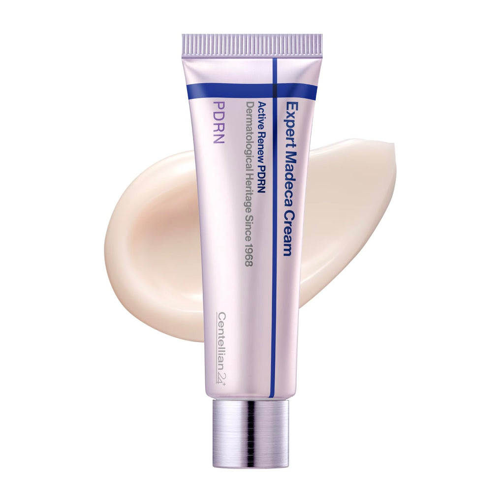 CENTELLIAN 24 Expert Madeca Cream Active Renew PDRN (Firming Cream, 1.69 fl oz) – Elasticity, Soothing & Hydrating Face Moisturizer with TECA-PDRN, Hyaluronic Acid & Glutathione, Korean Skin Care