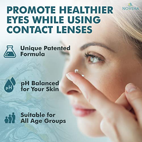 NOVEHA Eyelid and Lash Cleanser - Fast Acting Soothing Formula, Effective Relief from Irritation, Dry Eyes, Styes, Pure and Gentle Hypochlorous Acid Spray (4 Fl Oz (Pack of 1))