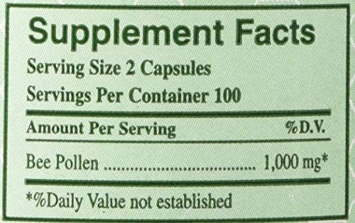 Bee Pollen - 200 Capsules - Pack of 2