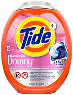 Tide Power PODs + Downy Laundry Detergent Pods, 57 Count, Soft Boosters + April Fresh
