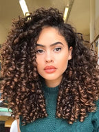 Curly Crochet Hair 14 Inch GoGo Curl Crochet Hair for Women Short Beach Curl Water Wave Crochet Braids for Women 7 Packs Curly Braiding Hair for Boho Braids (14 Inch, 1B/30)