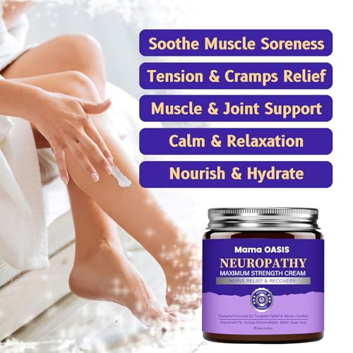Neuropathy Mama Oasis Lotion,Neuropathy Magnesium Cream For Neuropathy Magnesium Body Butter Deeply Moisturizes Skin, Neuropathy Cream Magnesium,Keep Soft Smooth.