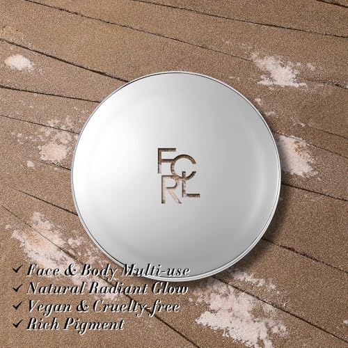 FOCALLURE Shimmer Face Highlighter Makeup Powder, Gel to Powder Glow Finish, Leaving a Lightweight & Healthy Radiance, Long Lasting Luminous Face Body Highlighter Makeup,BR01 cookie Planet