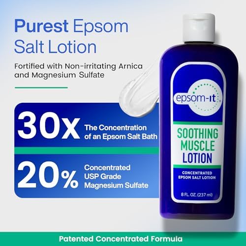 Epsom-It Soothing Muscle Set - Roll On Epsom Salt and Magnesium Lotion, for Muscle Aches and Stiffness, Tired Legs, Knees, and Achy Feet (2-Pack)