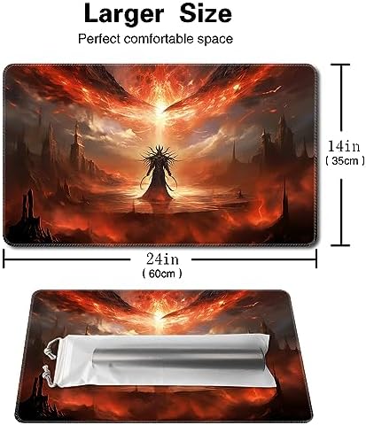 MTG Playmat - Non-Slip Backing Printing, Ideal for Card Game Enthusiasts TCG Playmat (Disaster befalls1-No Deck)