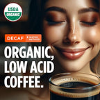 VitaCup Organic Perfect Dark Roast Decaf Coffee Pod for Pure & Clean Energy, Antioxidants, Low Acid, Peru Single Origin in Recyclable Single Serve Pod compatible w/Keurig K-Cup Brewers,16CT