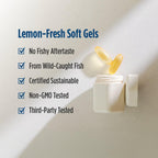 Nordic Naturals ProOmega, Lemon Flavor - 60 Soft Gels - 1280 mg Omega-3 - High Potency Fish Oil with EPA & DHA - Promotes Brain, Eye, Heart, & Immune Health - Non-GMO - 30 Servings