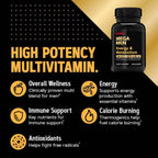 GNC Mega Men Energy & Metabolism Multivitamin | Antioxidants and Increased Calorie Burning | 90 Count