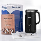 𝟲 𝗶𝗻 𝟭 Nut Milk Maker, 20 oz(600ml) Homemade Almond, Soy, Oat, Plant-Based Milk and Non-Dairy Beverages, Almond Milk Maker with Delay Start/Boil Water/Keep Warm, Soy Milk Maker with Nut Milk Bag