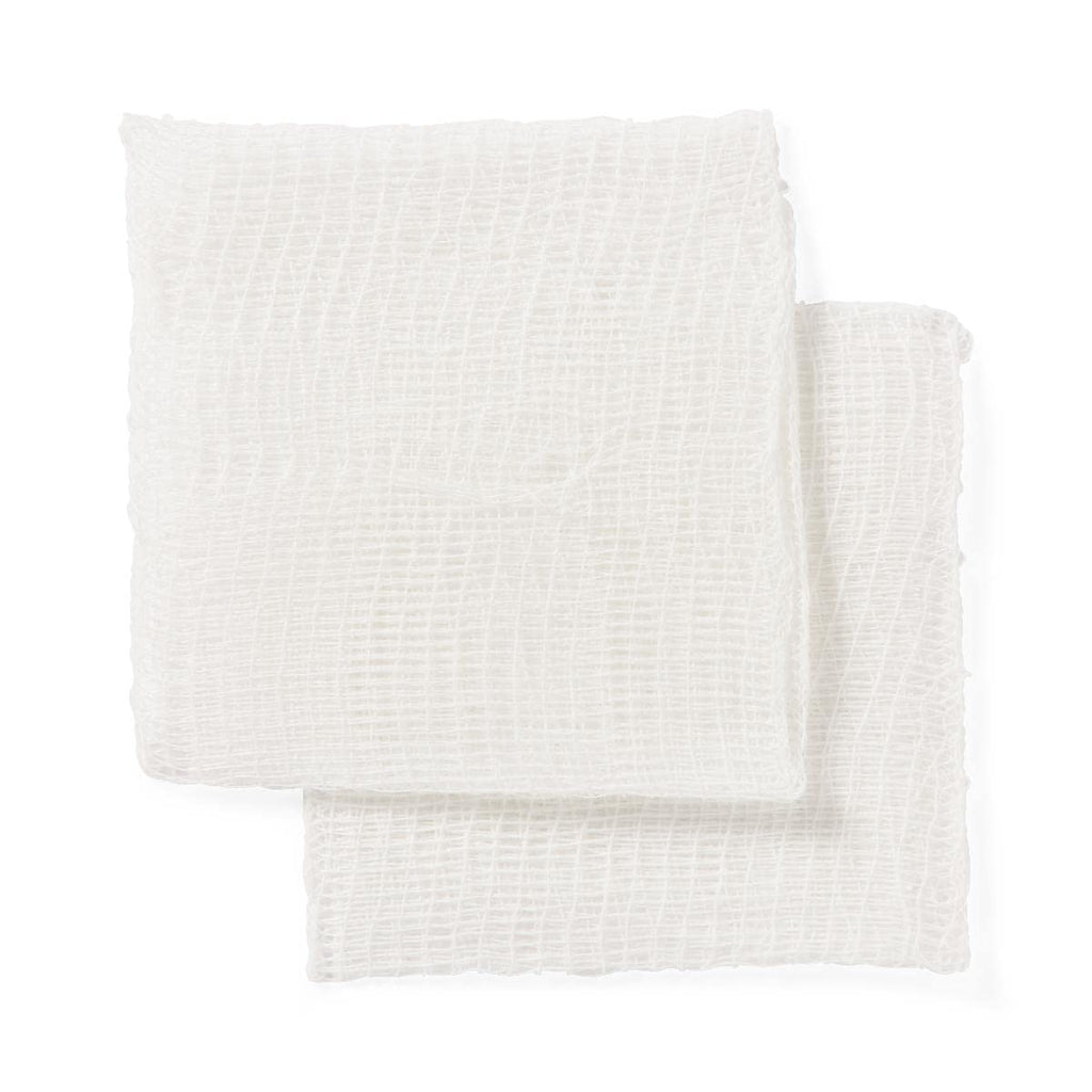 Medline Sterile 100% Cotton Woven Gauze Sponges, 3" x 3", 12-Ply, Ideal for Wound Dressing and General Cleaning, 2/Packs, Pack of 40