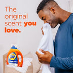 Tide Hygienic Clean Heavy 10x Duty Liquid Laundry Detergent, HE Compatible, Original Scent, 105 fl oz, 74 loads