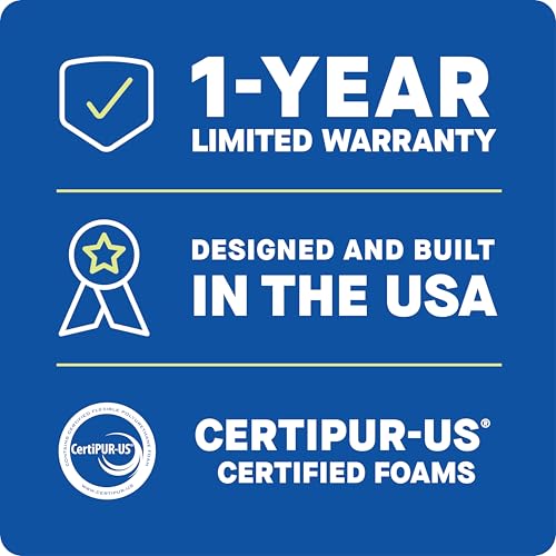 SEALY Dreamlife Standard Size Contour Memory Foam Pillow with Surface Guard Technology, Removable Machine-Washable Cover, 1 Year Limited Warranty
