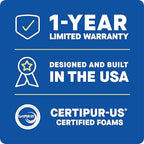 SEALY Dreamlife Standard Size Contour Memory Foam Pillow with Surface Guard Technology, Removable Machine-Washable Cover, 1 Year Limited Warranty