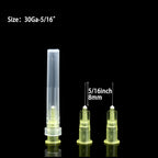 Disposable Luer Lock Needle 30Ga 5/16 Inch 8mm 100Pack(30Ga-5/16IN)