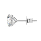 1.0 Carat 14K White Gold IGI Certified LAB GROWN Round Cut Diamond Stud Earrings for Women 4 Prong Screw Back for her MADE IN USA (E-F Color, VS1-VS2 Clarity)