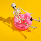 WODMAZ 5 Packs Halloween Skeletons, 16" Halloween Full Body Skeleton with Posable Joints for Haunted House Graveyard Props Decor