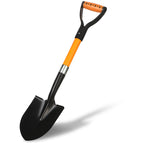 28-Inch Mini Garden Shovel, Kids Small Shovel, Fiberglass Handle with D-Grip & Alloy Steel Head for Car Emergency Kit, Beach, Planting & Light Duty Digging (Orange)
