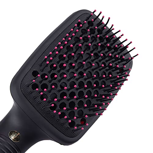 Sonew 2 in 1 Hair Dryer Brush & Straightener Brush, One-Step Hair Dryer and Styler, Negative Ion Blow Dryer Brush, Hot Air Brush Detangles, Dries, Smooths, Reduce Frizz & Static