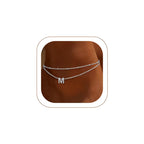 FaithHeart Silver Anklets for Women Waterproof, Dainty Layered Initial Ankle Bracelets Letter A-Z Waterproof Fashion Jewelry Gifts for Women, Length 8.5"+2"