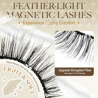 LASHVIEW Upgrade Soft Magnetic Eyelashes Natural Look, Reusable Magnetic Eyelashes with Applicator, No Glue Needed Magnetic Eyelashes Magnetic Lashes Kit, Easy to Wear and Remove CT01