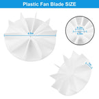 Siasky Universal Bathroom Vent Exhaust Fan Motor Replacement Motors Kit, Fit for Nu-Tone Br-oan Exhaust Vent Fan Motor 120V 50CFM, with Blower Wheel